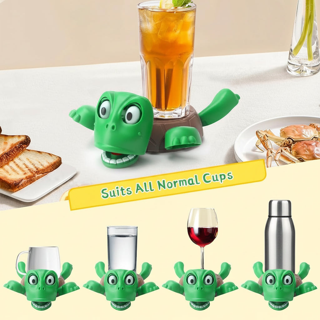 3D Funny Turtle Coaster with Anti Slip Turtle Shell Design Heat Resistant ABS Holder For Desk and Home Decor