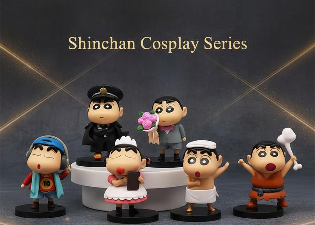 Shinchan Purpose Stylish Mini Figure Set of 6