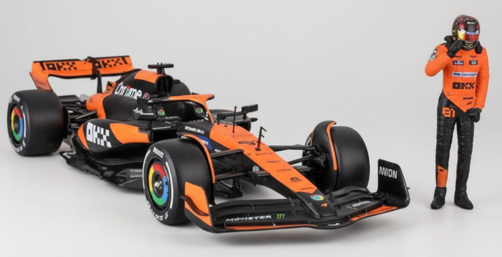 F1 Miami Grand Prix Racing Car Oscar Piastri 81# 1/24 F1 MCL38 Alloy Car Die Cast Model Collection Gift