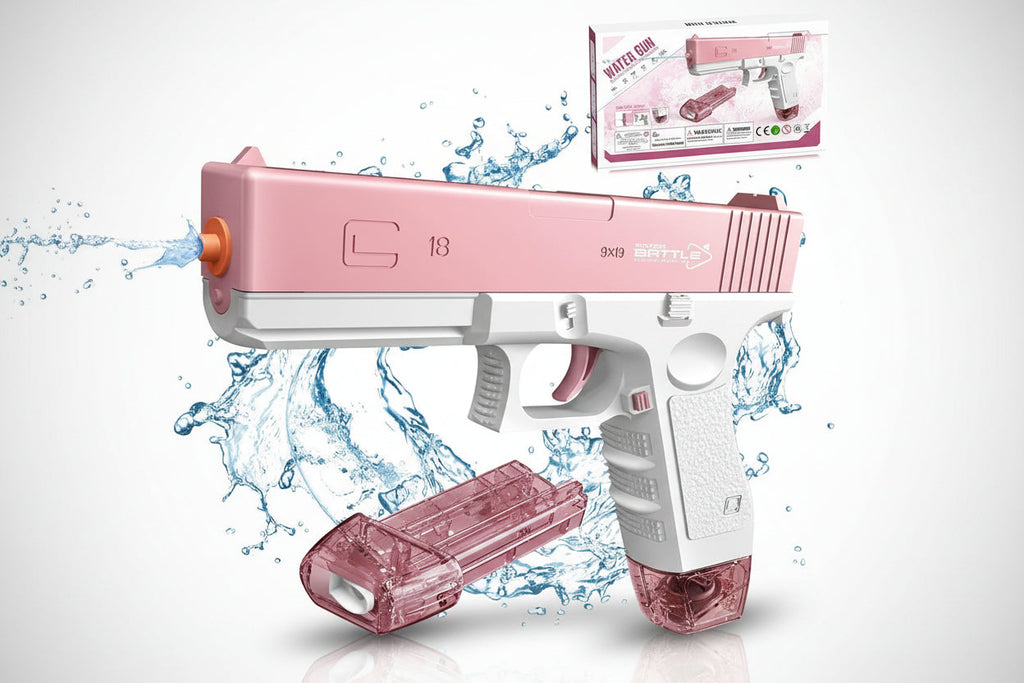 Pistol Automatic Electric Water Gun | High-Pressure Automatic Squirt Gun for Kids & Adults | Summer Pool & Beach Water Blaster | Easy Fill, Fast Shooting, Holi Celebration (Random Colour)