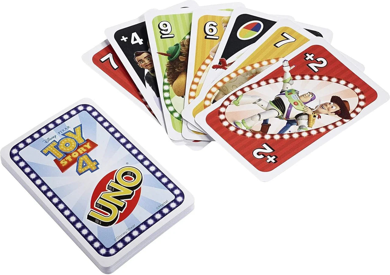 UNO Toy Story 4 Card Game for kids and family Fun Game Pack of 3