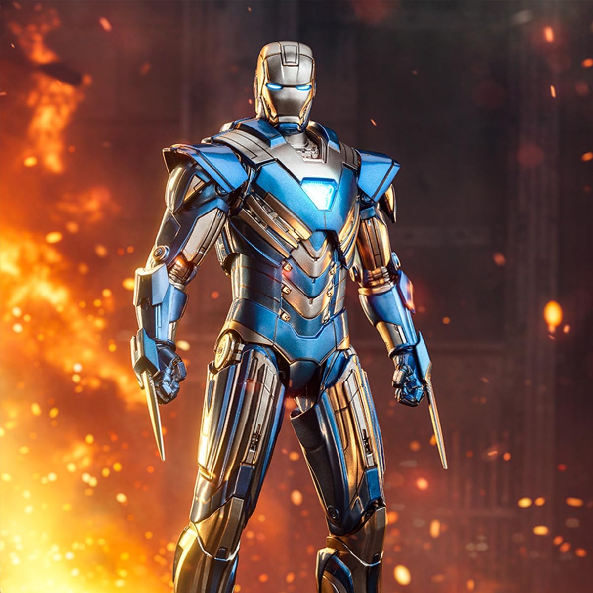 ZD Toys Iron Man MK30 Blue Steel Action Figure (Limited Edition)