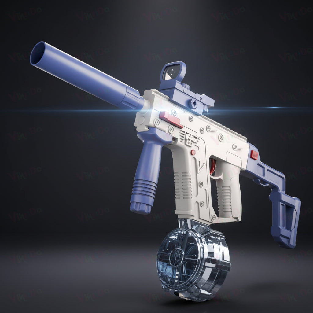 VECTOR WATER GUN - Electric Water Spray Vector with Dual Rechargeable Battery with Long Shooting Range, 434CC + 58CC Automatic Water Sprayer with Large Capacity (Random Colour)