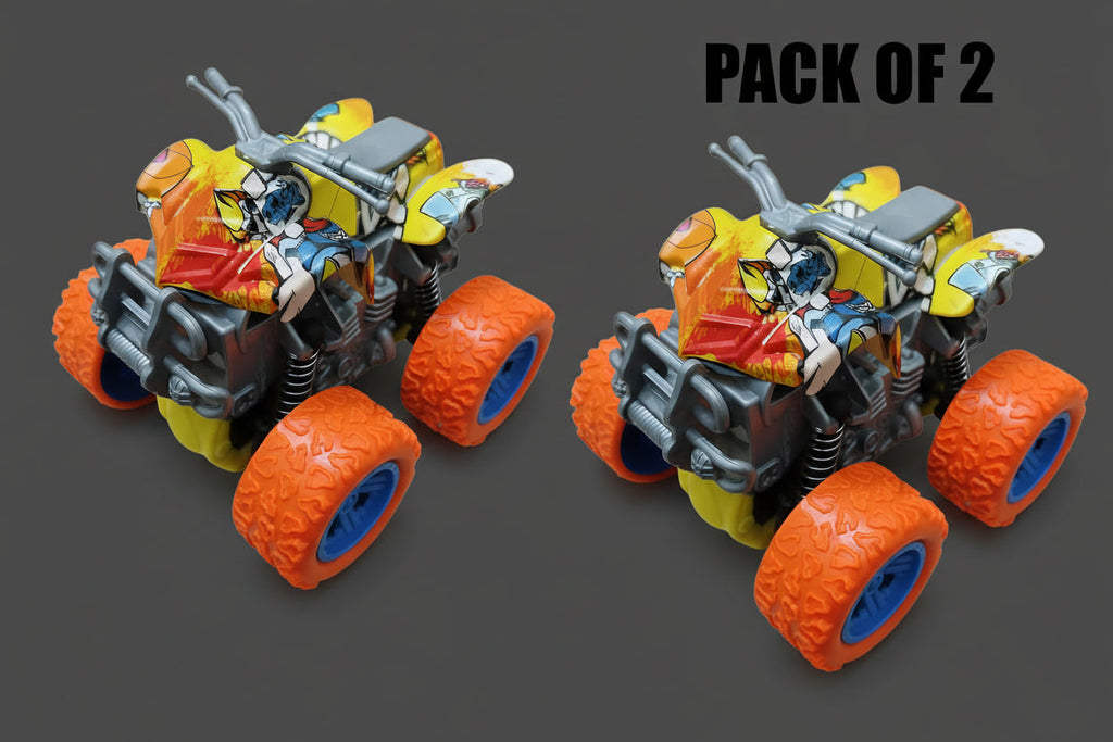 Monster Truck Pushback Keyring Pack of 2