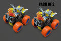 Monster Truck Pushback Keyring Pack of 2
