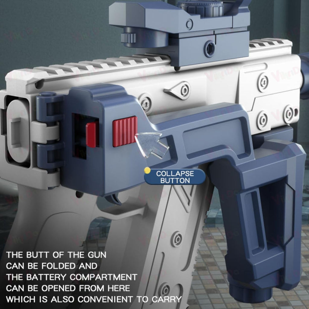 VECTOR WATER GUN - Electric Water Spray Vector with Dual Rechargeable Battery with Long Shooting Range, 434CC + 58CC Automatic Water Sprayer with Large Capacity (Random Colour)