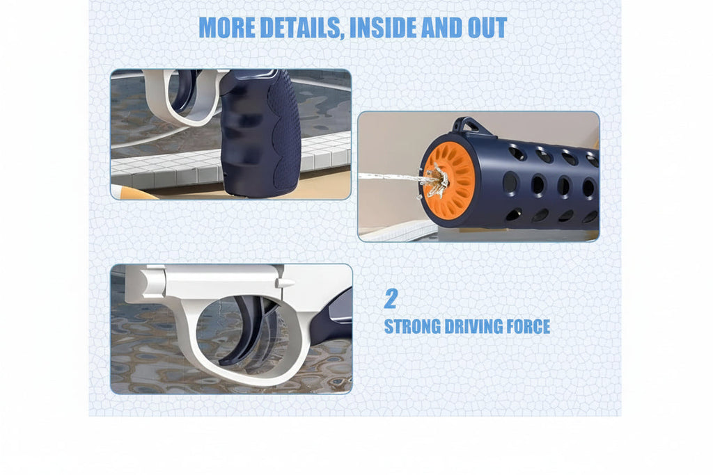 Revolver Electric Water Gun - High-Pressure Soaker Water Gun | Long-Range Water Revolver Gun | Holi Water Gun (Random Colour)