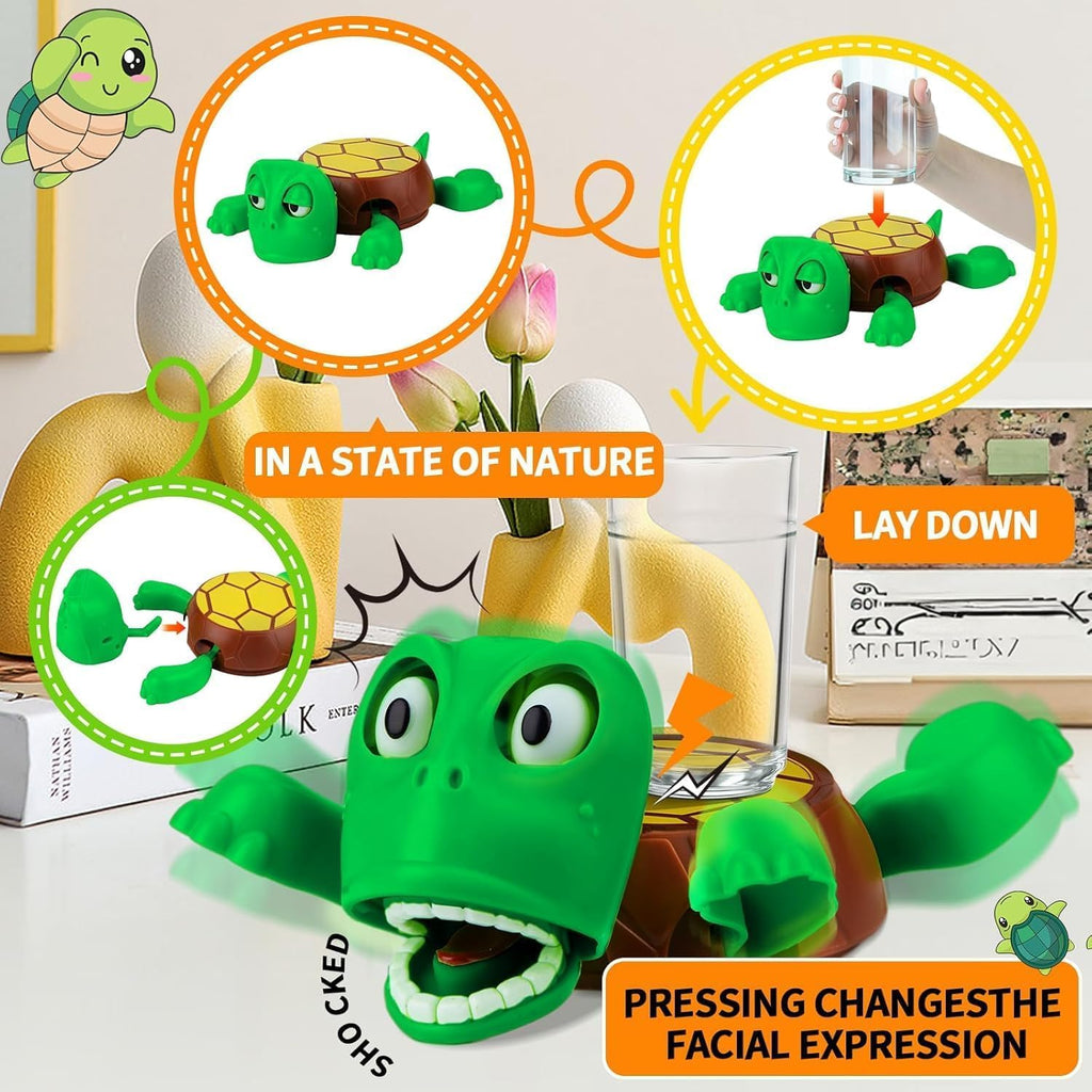3D Funny Turtle Coaster with Anti Slip Turtle Shell Design Heat Resistant ABS Holder For Desk and Home Decor
