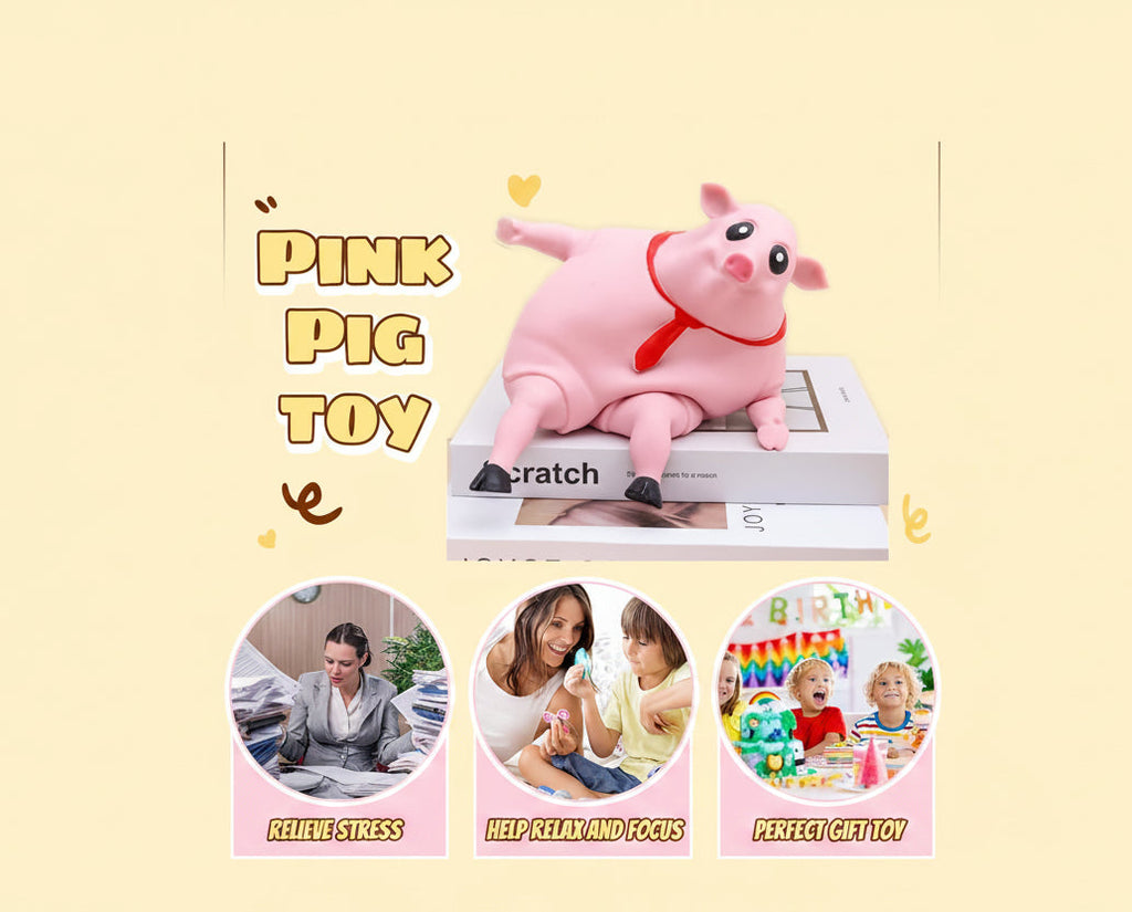 Mr. Pig Squishy Elastic Stress Relief and Fun Fidget Toy [Limited Edition]