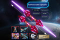 Double Blade Light Saber Glowing Sword Retractable Luminous Laser Sword