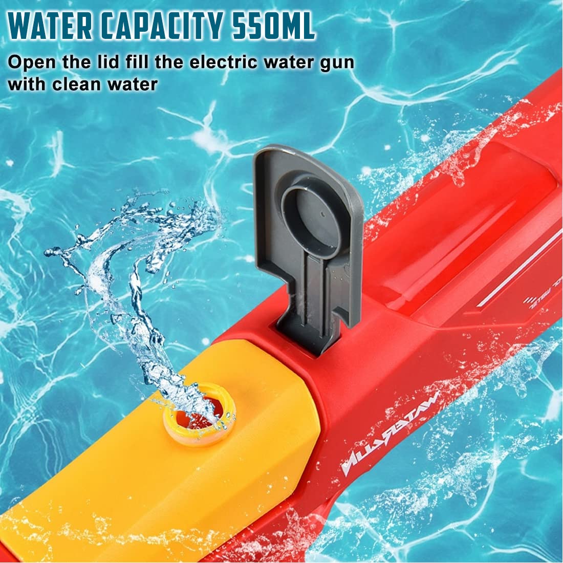 Automatic Electric Water Gun Water Soaker Squirt Guns, Water Blaster Guns, Summer Beach Pool Outdoor Outside Water Toys- for Kids Adults (Random Color)