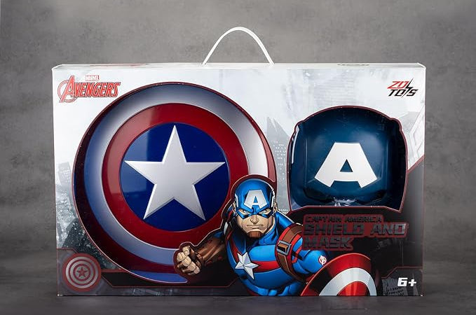 ZD Toys Captain America Shield And Mask Combo Set (Age 6+)