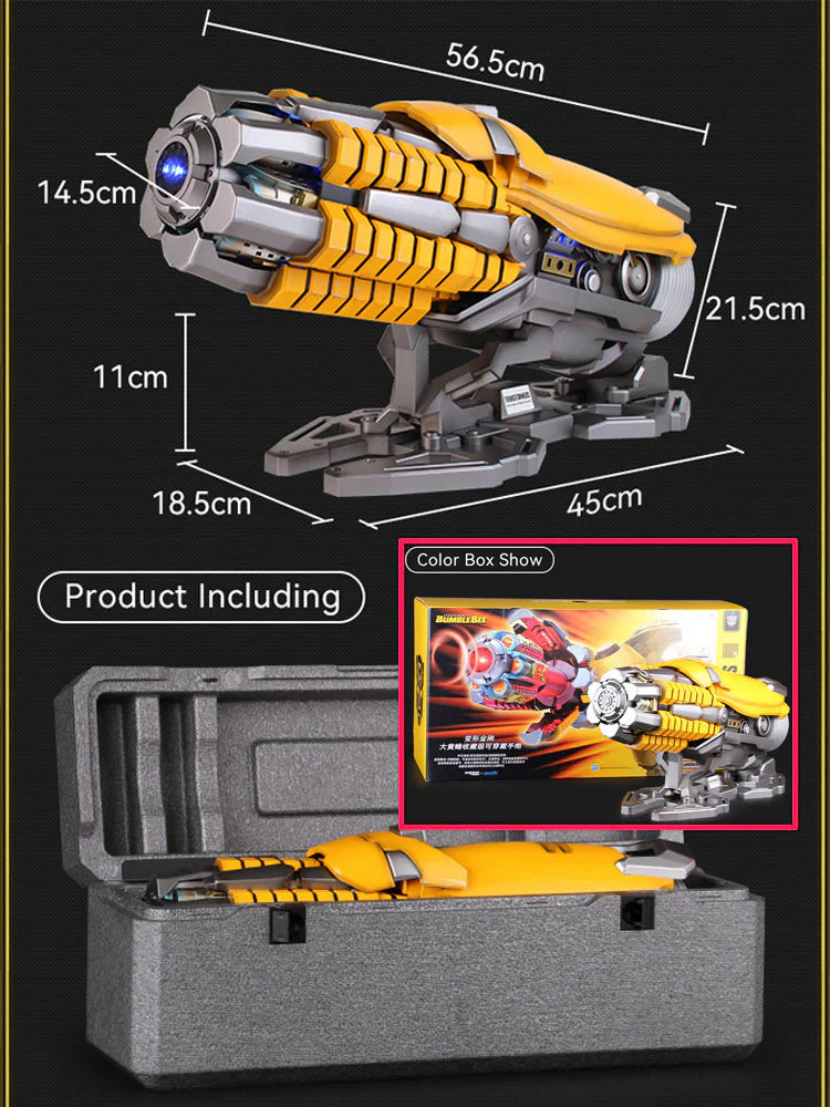 Killerbody Bumblebee Blaster Wearable Hand Cannon toy English voice control transformable wearable by real people Limited Edition