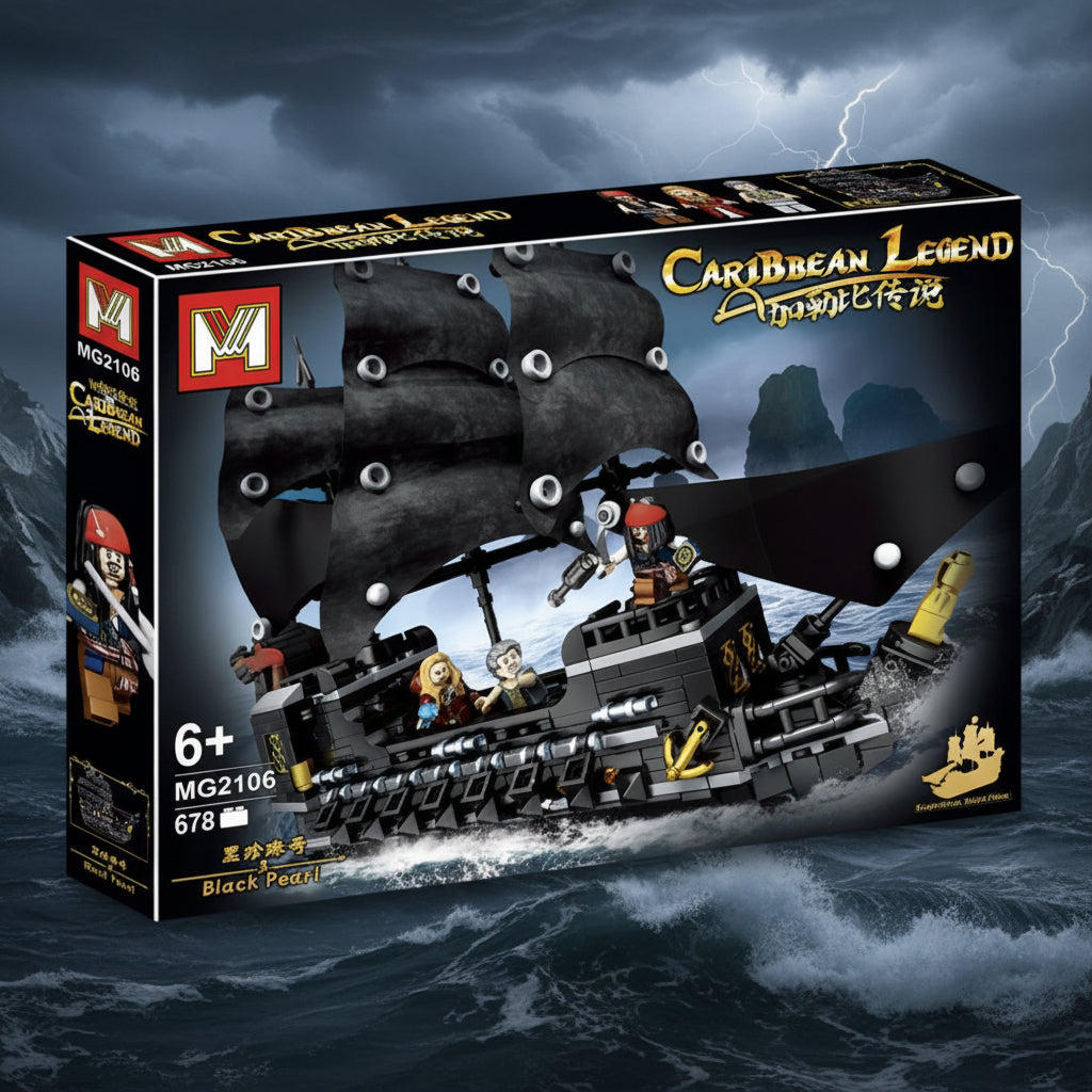 Jack sparrow Pirates of the Caribbean legend Construction Blocks Set 678 Pcs