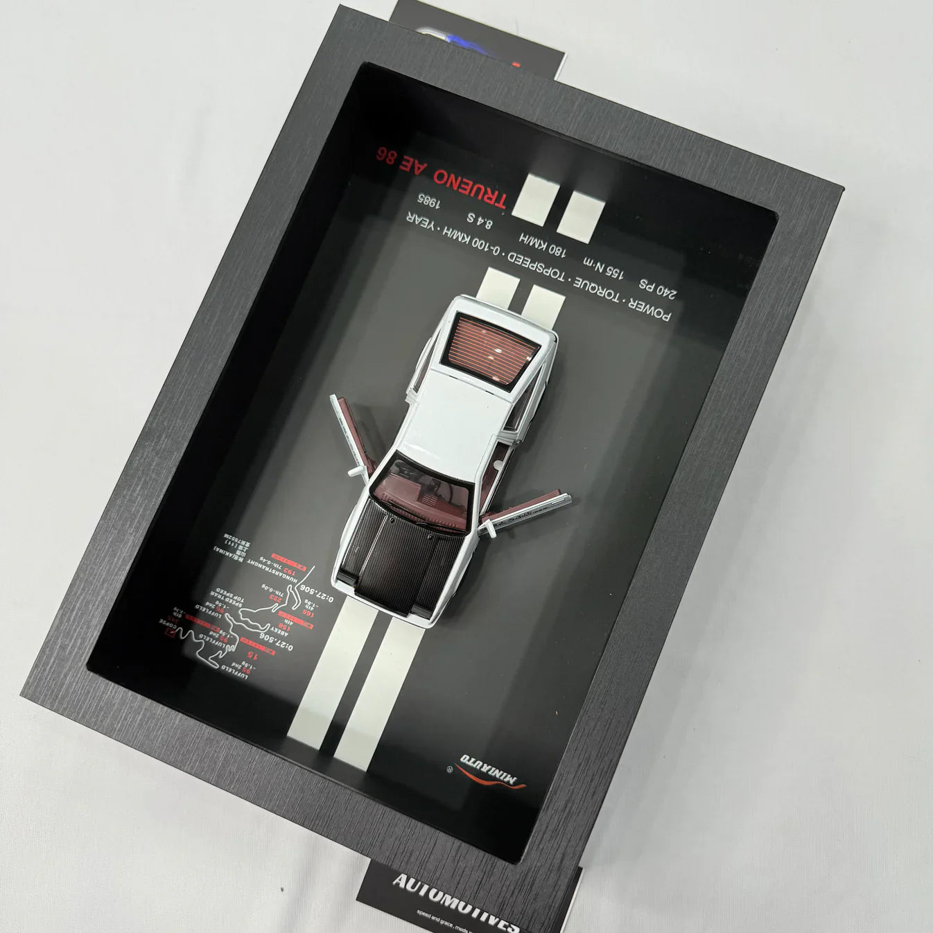 3D Car Frame Wall Art | Wooden Frame with Removable Die-Cast Cars