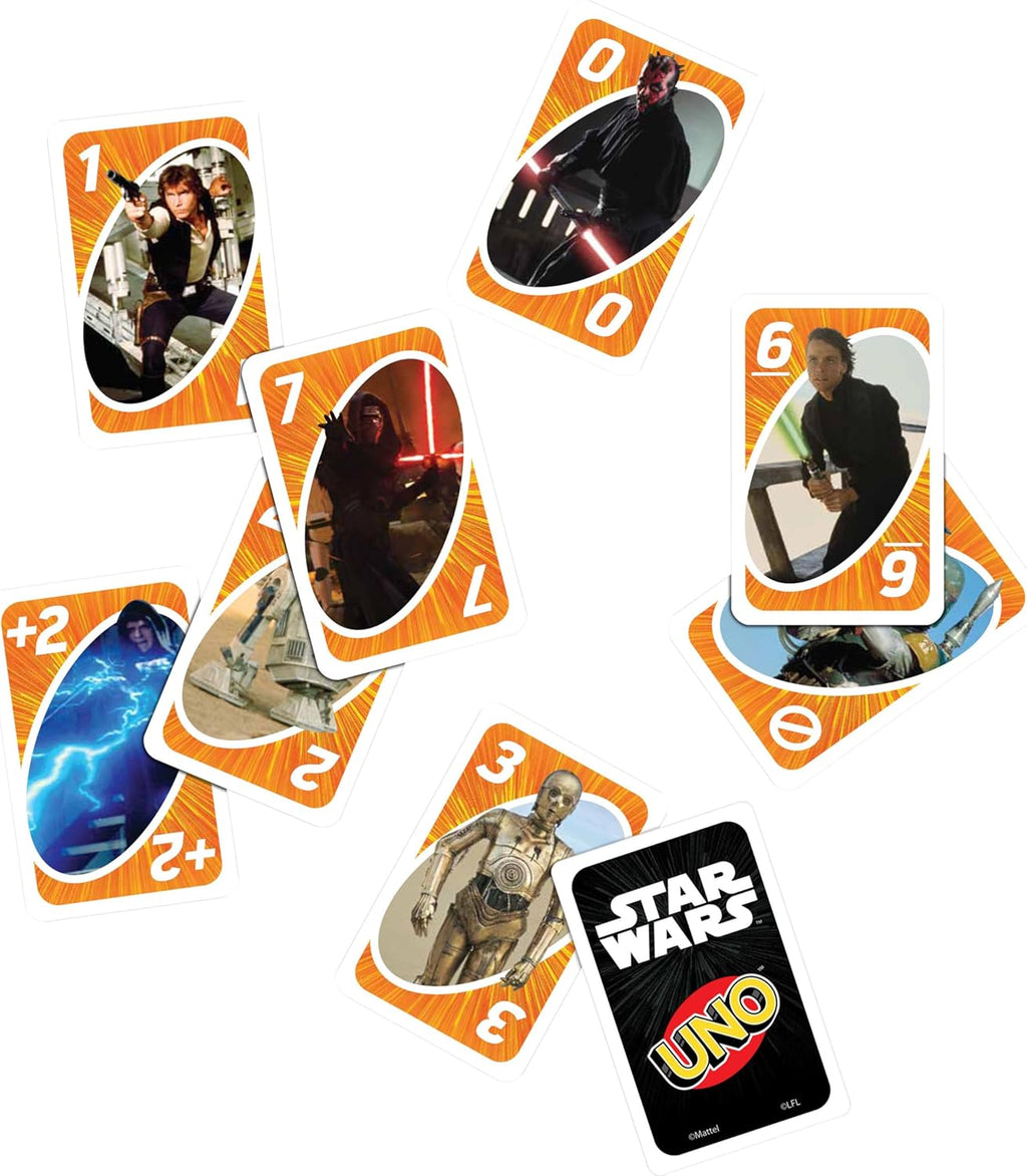 UNO Star Wars Matching Card Game Pack of 3