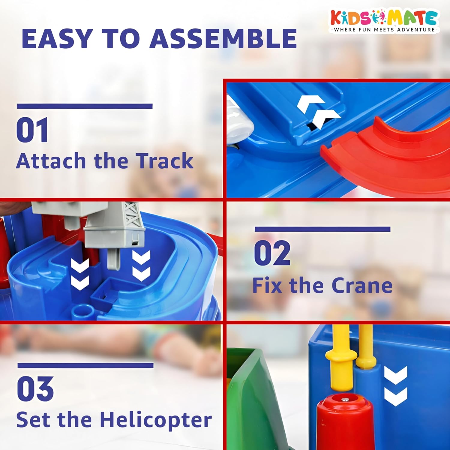 PlayPro Car Racing Rescue Track Set for Kids LIMITED EDITION