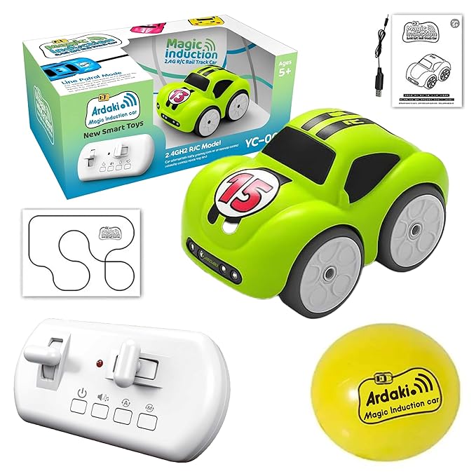 RC Magic Induction Intelligence Sensor Mini Car with Follow Me, Line Tracking, 5 Smart Modes, Music, Line Following Car
