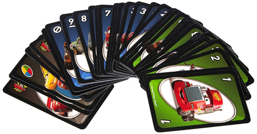 UNO Disney Cars Classic Card Family Fun for Kids, Teens & Adults Pack of 3