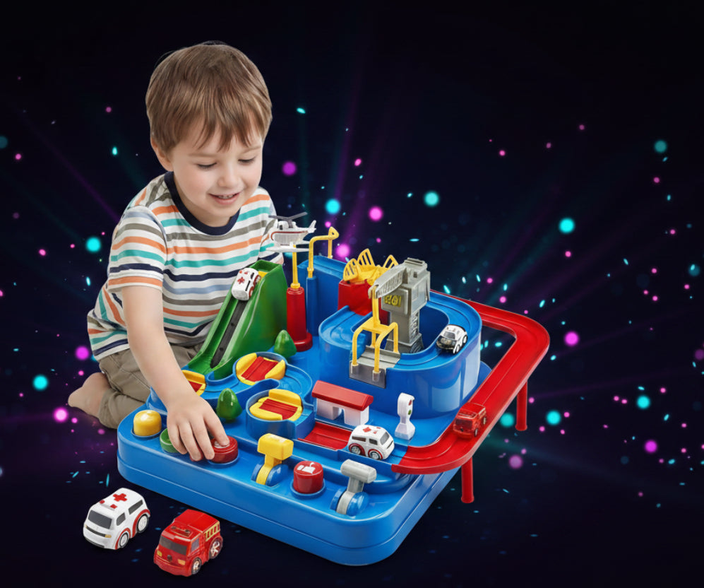 PlayPro Car Racing Rescue Track Set for Kids LIMITED EDITION
