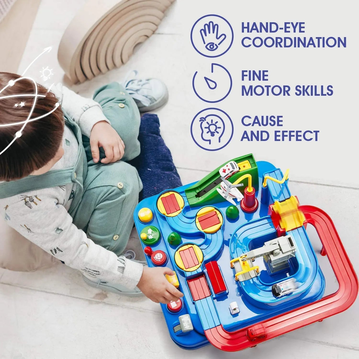 PlayPro Car Racing Rescue Track Set for Kids LIMITED EDITION
