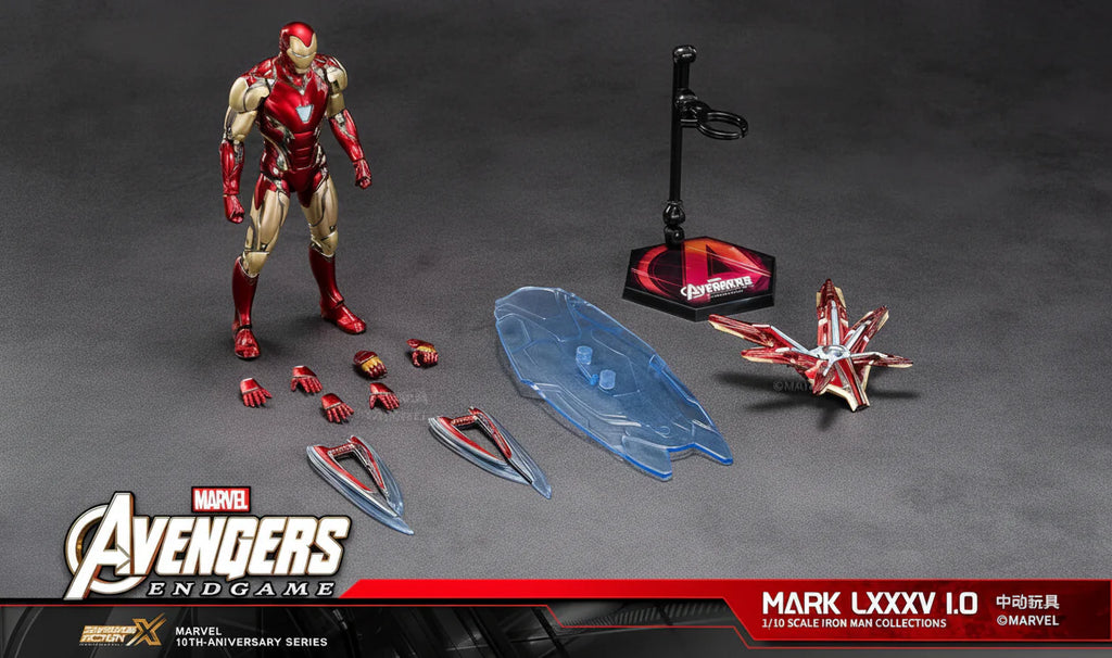 ZD Toys Avengers Endgame Iron Man Mark 85 Action Figure 2.0 Version (Limited Edition)