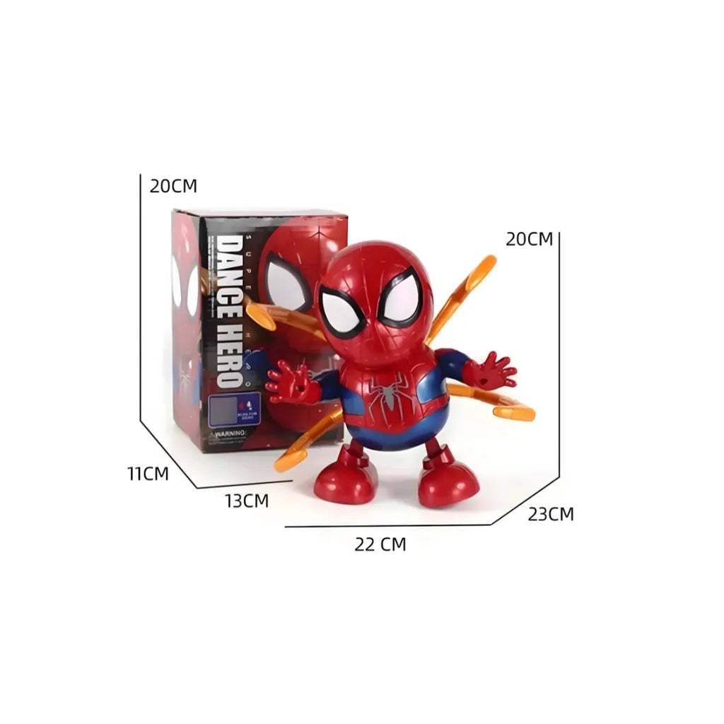 Dancing Spider-Man Action Figure Toy with Lights & Sounds for Kids