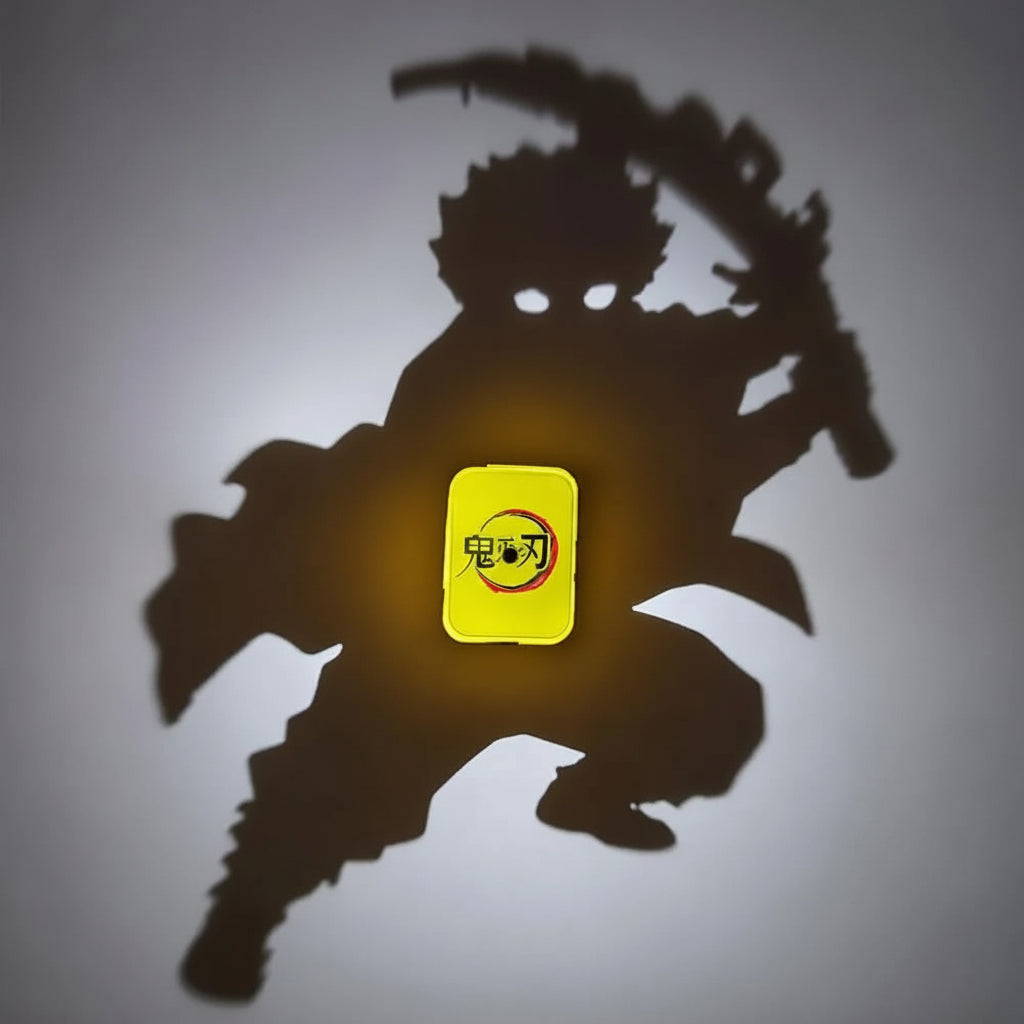 3D Anime Shadow Wall Lamp, 3D LED Illusion Night Light, USB Powered,Touch Control