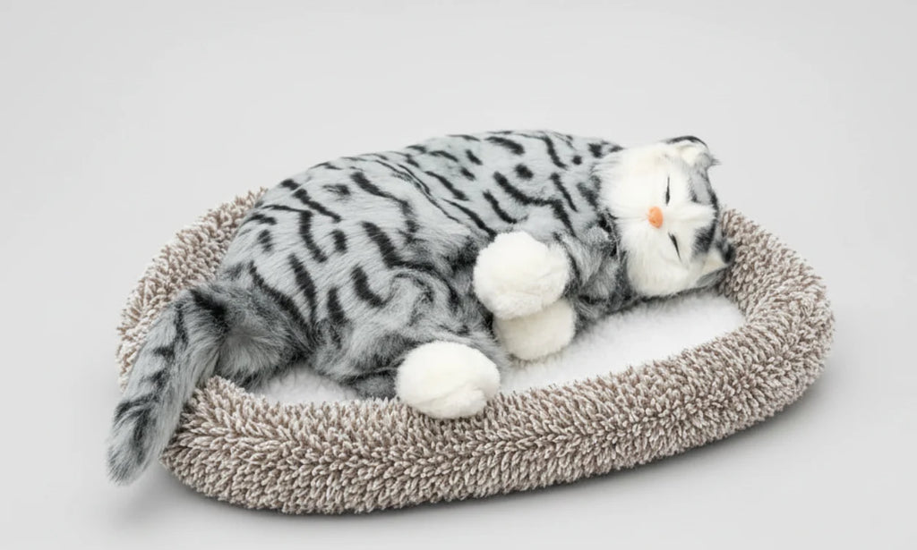 Breathing Big Cute Cat Stuffed Toy with light and sound Remote Control 3-4 modes