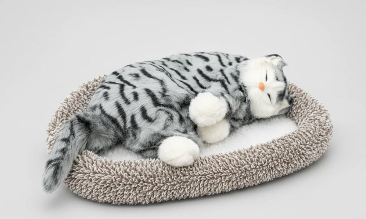 Breathing Big Cute Cat Stuffed Toy with light and sound Remote Control 3-4 modes