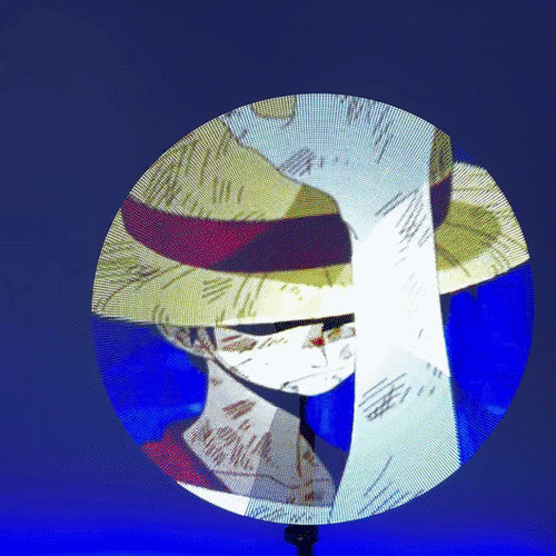 OtakuVision™ 3D Hologram Fan Dual Blade Fan - Customizable big sizes