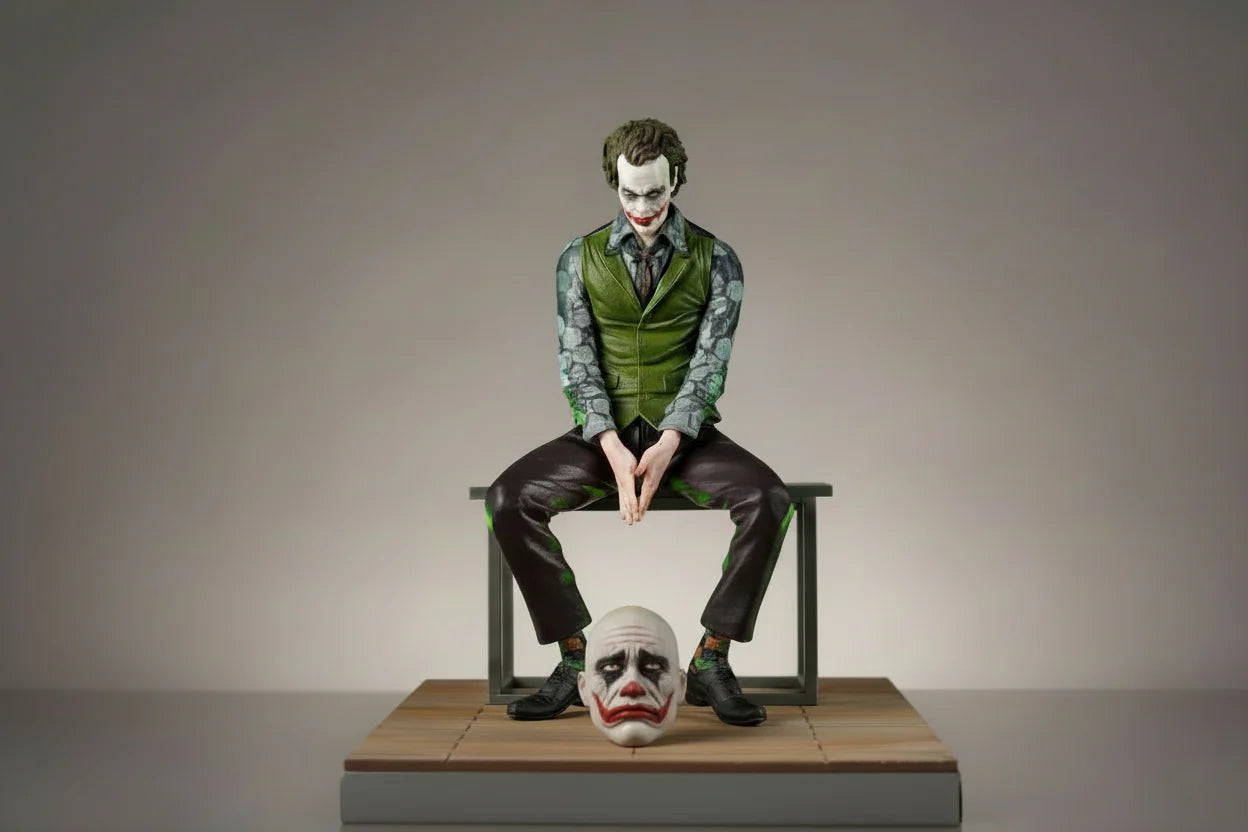 Joker The Dark Knight Sitting Action Figure 23cm