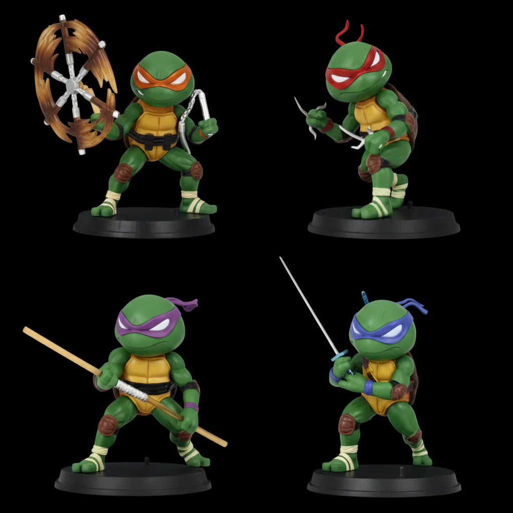 Teenage Mutant Ninja Turtles Figures 4 Pieces