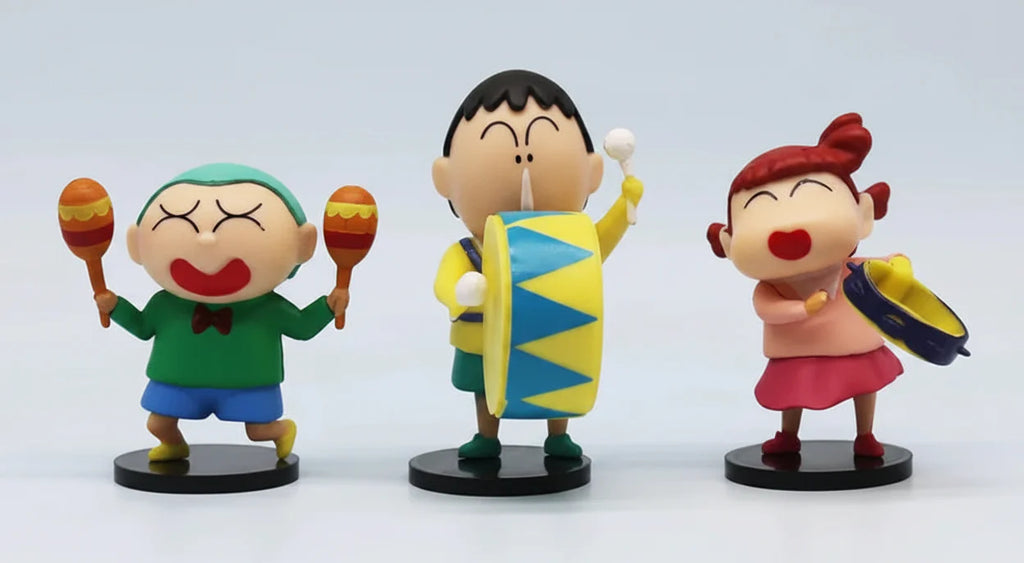 Shinchan Band with Friends Mini Action Figures Set of 6