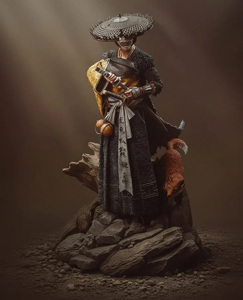 Atsu Ghost of Yōtei 3D Printed Resin Statue By Tibs 3D Studio –  Samurai Collector Edition