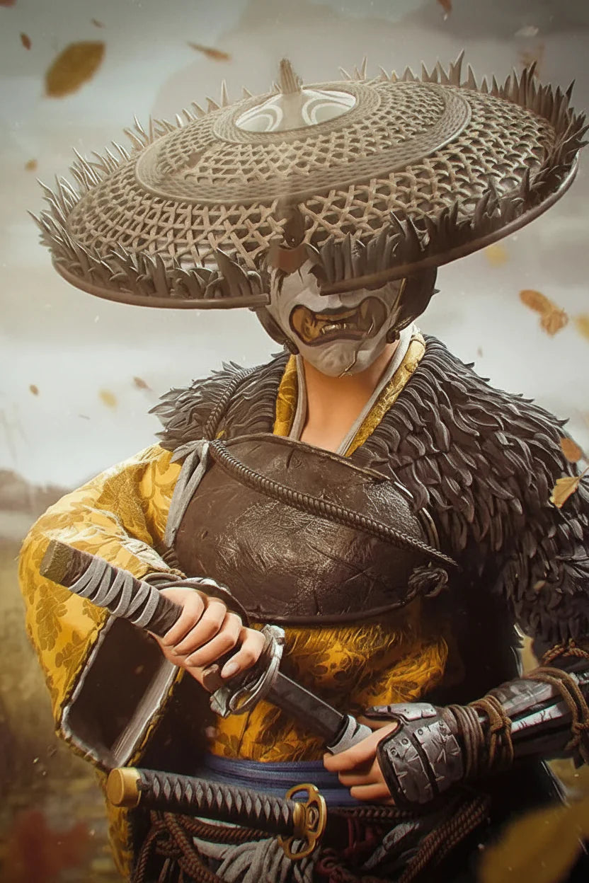 Atsu Ghost of Yōtei 3D Printed Resin Statue By Tibs 3D Studio –  Samurai Collector Edition