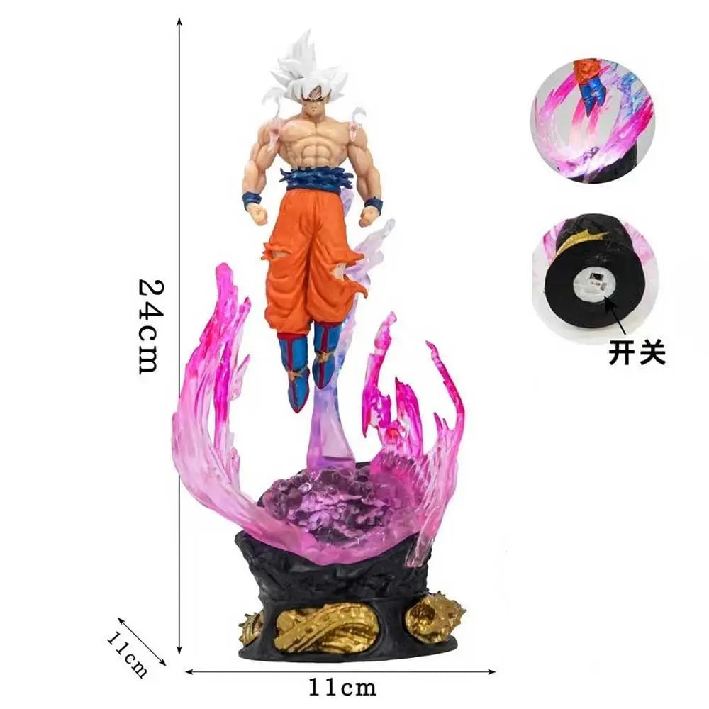 Dragon Ball Super Son Goku Ultra Instinct with Light Action Figure 25cm