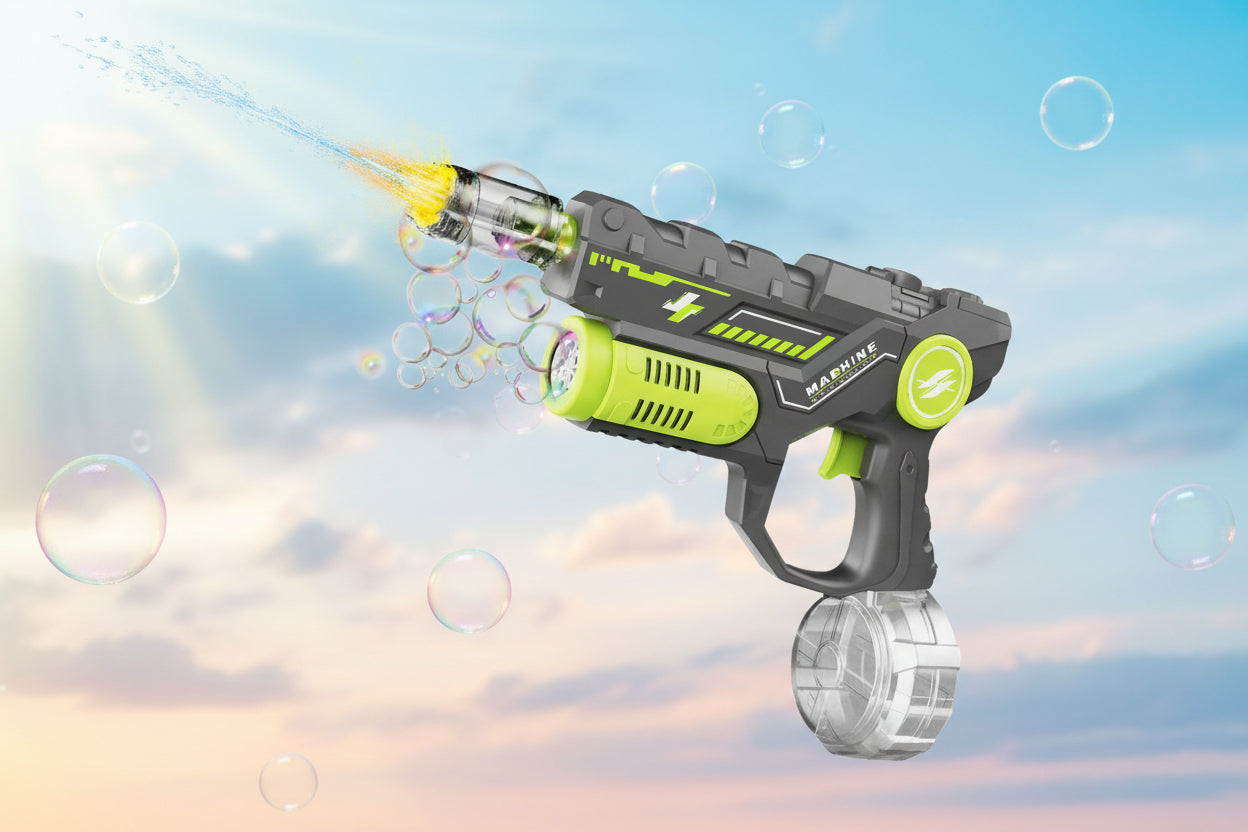 Dual-function Electric Continuous-fire Bubble Blowing Water Gun Long-range Spraying Bubble Blowing Water Gun