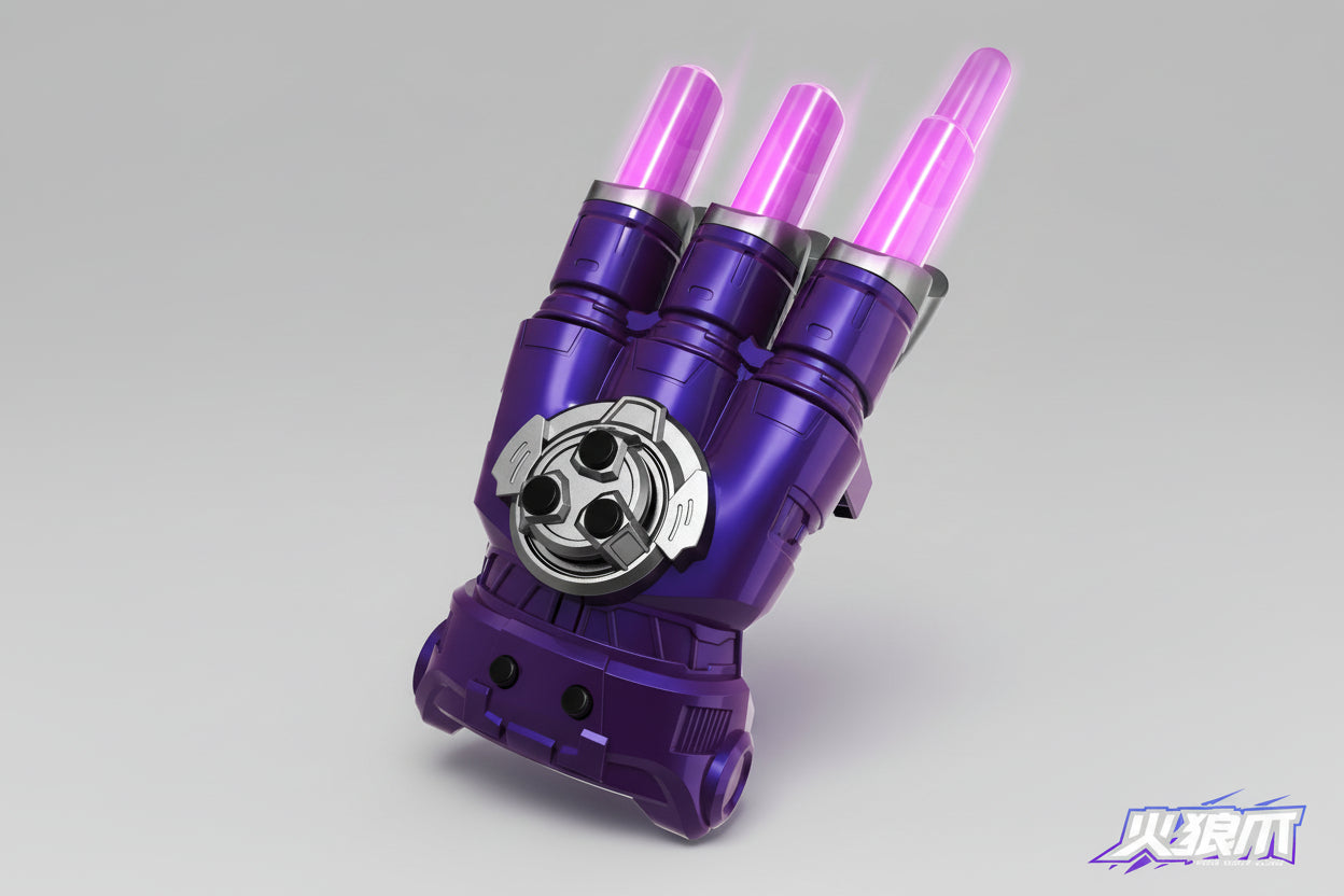 Wolverine Fire Wolf Claw LED Retractable Gloves with Spinning Spark Colourful Light Battle (Limited edition )