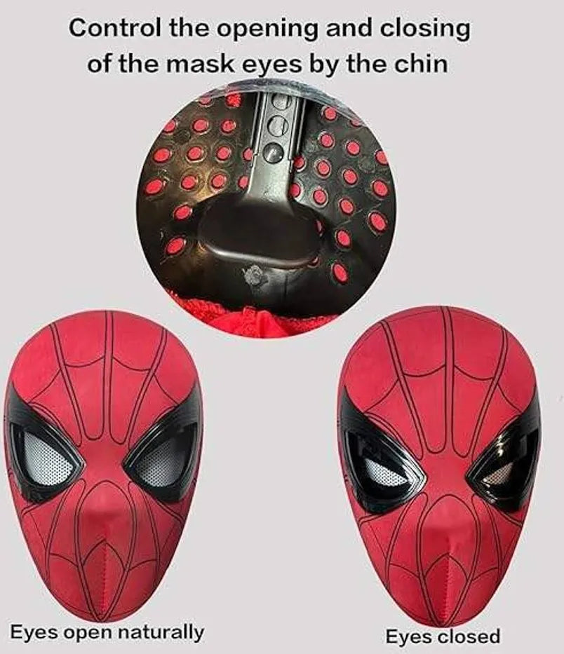 The Amazing Spider-Man Mask Glowing Eye & Jaw-Controlled LED
