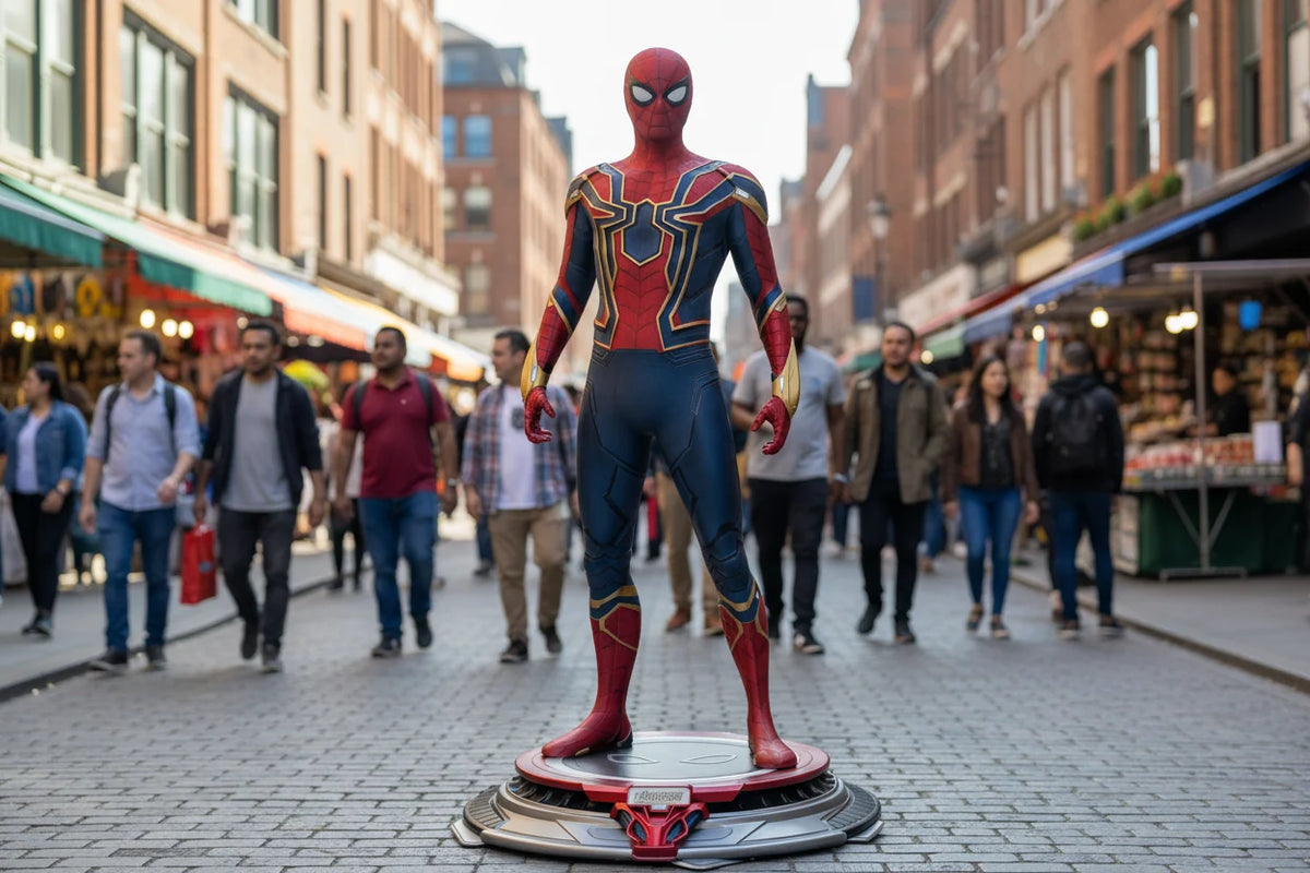 Spider Man Life Size Statue Neon Light Special Figure (Around 6.5 Ft size)