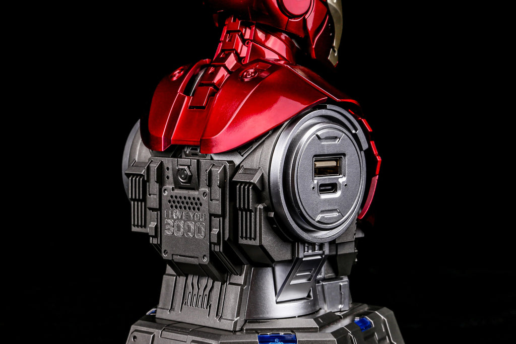 Iron Man MK3 Bust (Mecha Theme) 65W Charging Station Charger 5 Port Fast Charging Stand