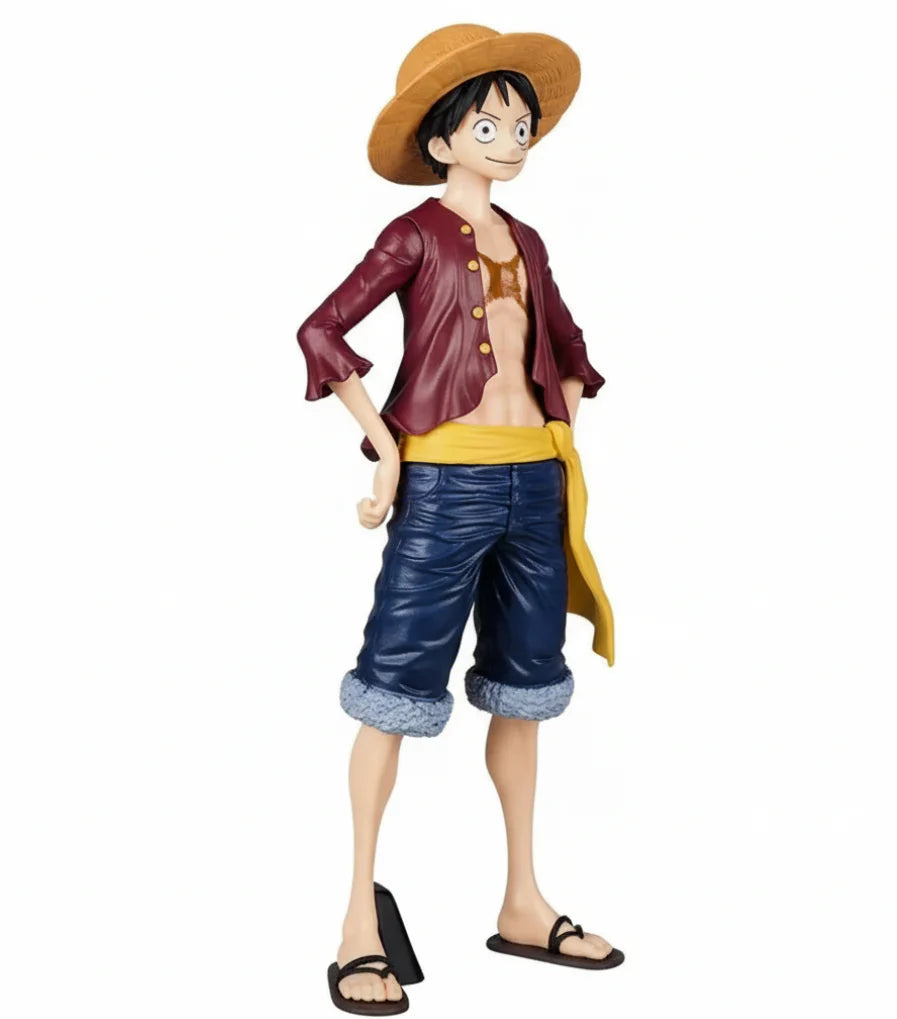 One Piece Luffy Standing Action Figure With Three Face size 26.5cm