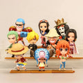 One Piece 10pcs Miniature Set 8-9cm