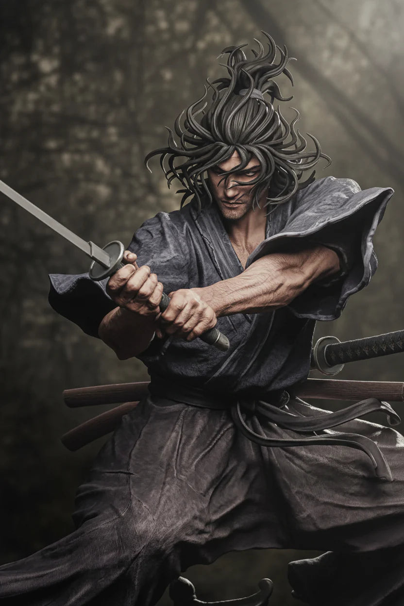 Miyamoto Musashi 3D Printed Resin Statue By Tibs 3D Studio – Legendary Samurai Collector Edition