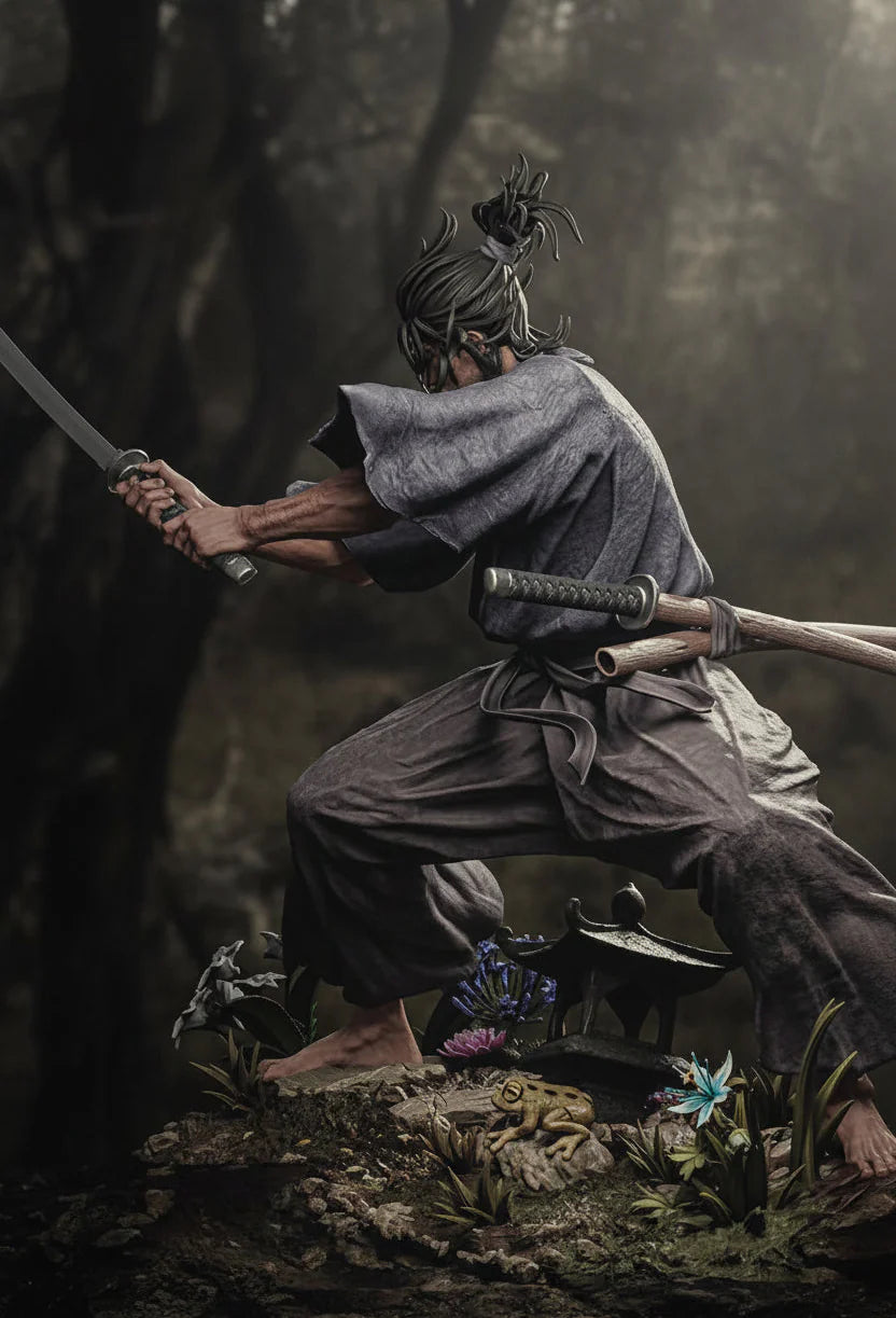 Miyamoto Musashi 3D Printed Resin Statue By Tibs 3D Studio – Legendary Samurai Collector Edition