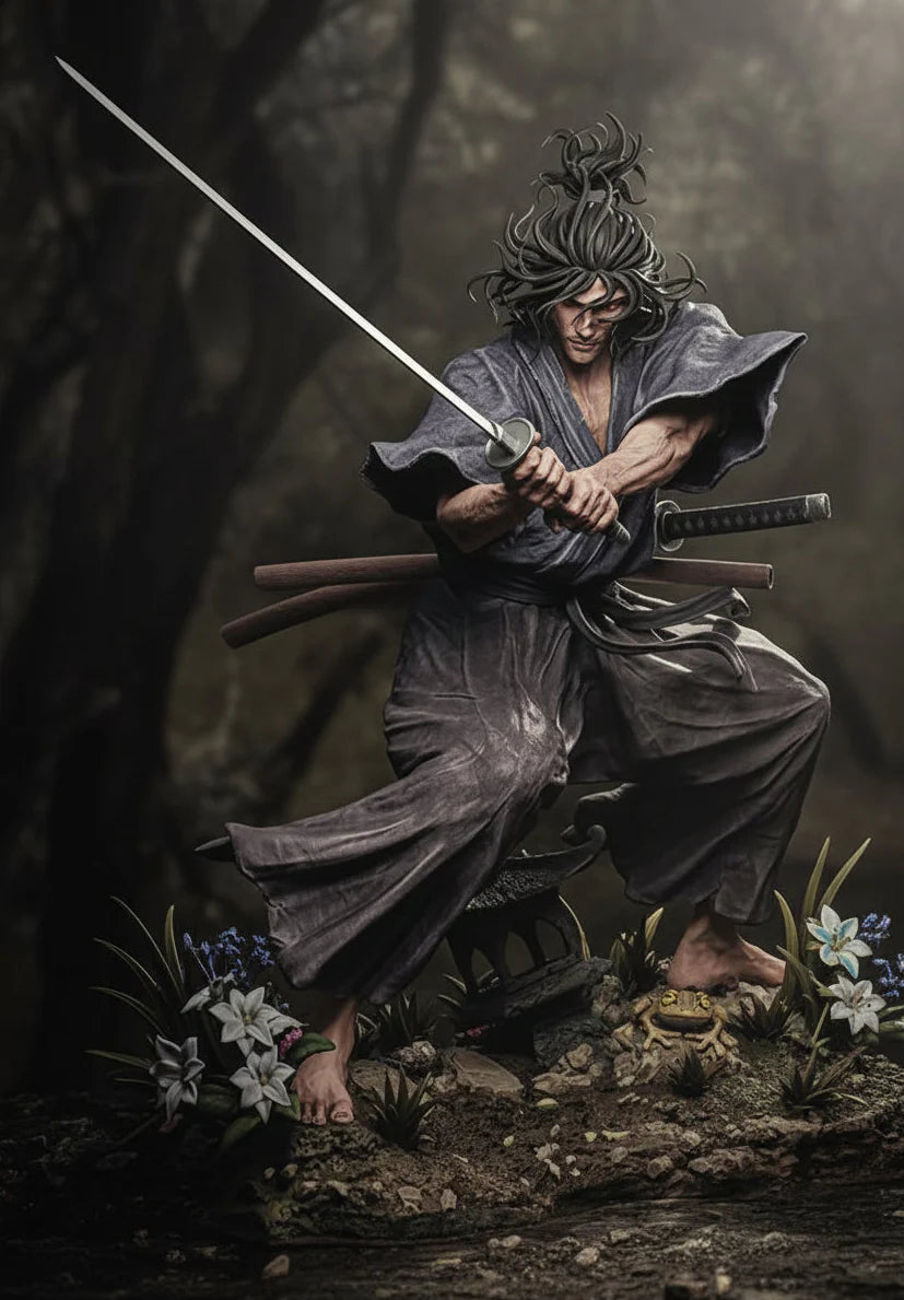 Miyamoto Musashi 3D Printed Resin Statue By Tibs 3D Studio – Legendary Samurai Collector Edition