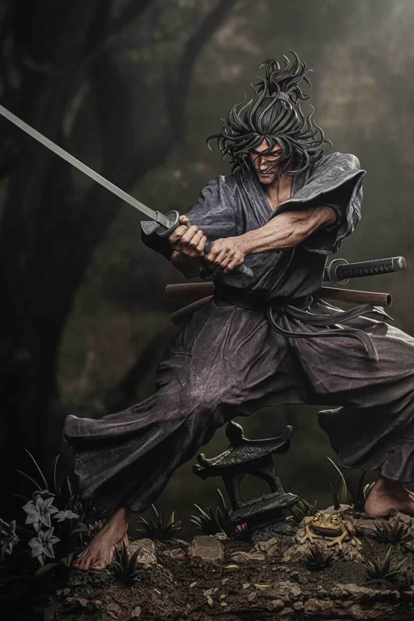 Miyamoto Musashi 3D Printed Resin Statue By Tibs 3D Studio – Legendary Samurai Collector Edition