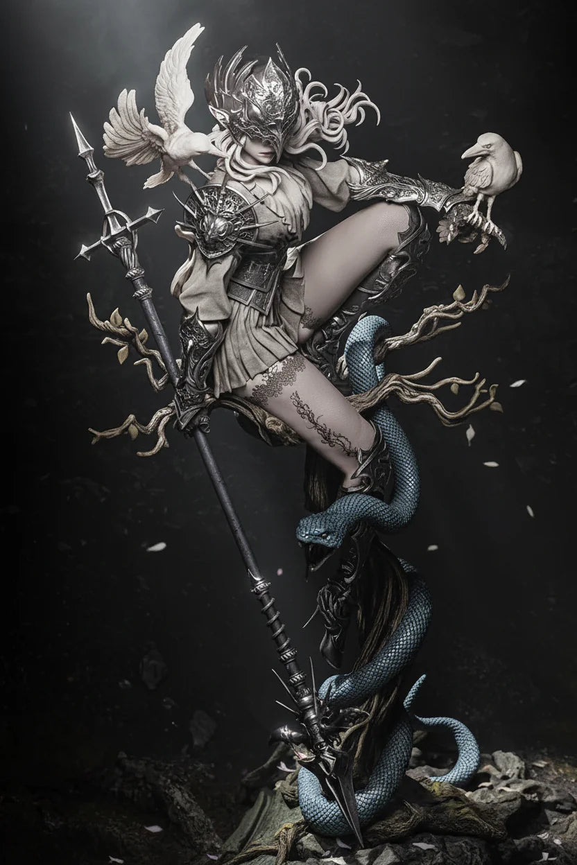 Lenora Queen of Crows Statue – 3D Printed Resin Collectible By Tibs 3D Studio