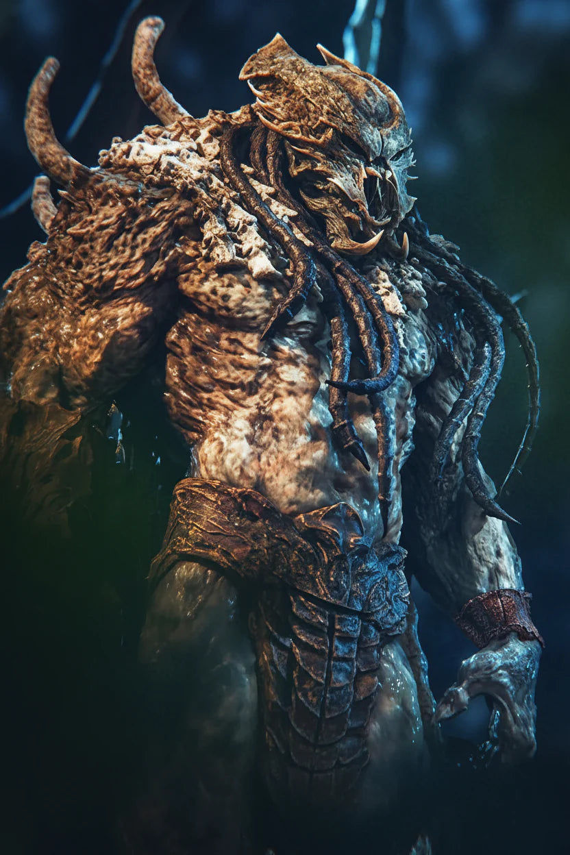 Predator King Statue – 3D Printed Resin Collectible By Tibs 3D Studio – Premium Edition
